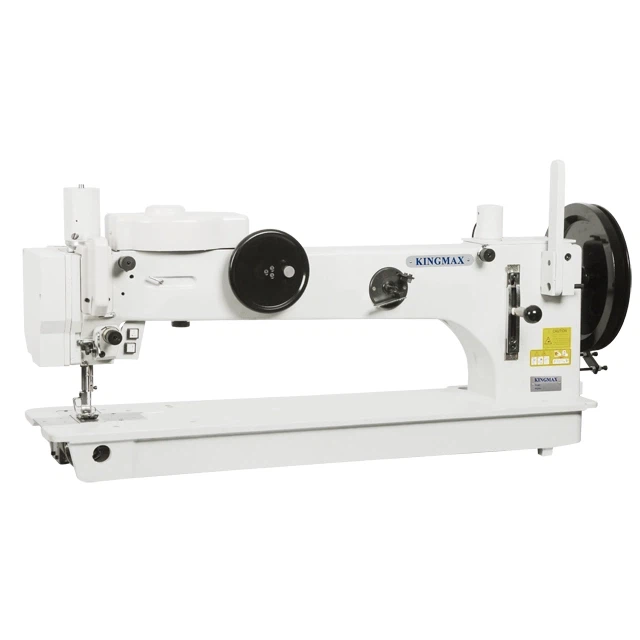 Máquina de costura em zigue-zague resistente e extra pesada com alimentação inferior de braço longo de 30 polegadas com 1 agulha